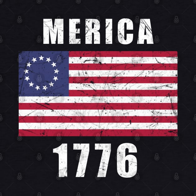 Betsy Ross Flag America - Merica 1776 by zerouss
